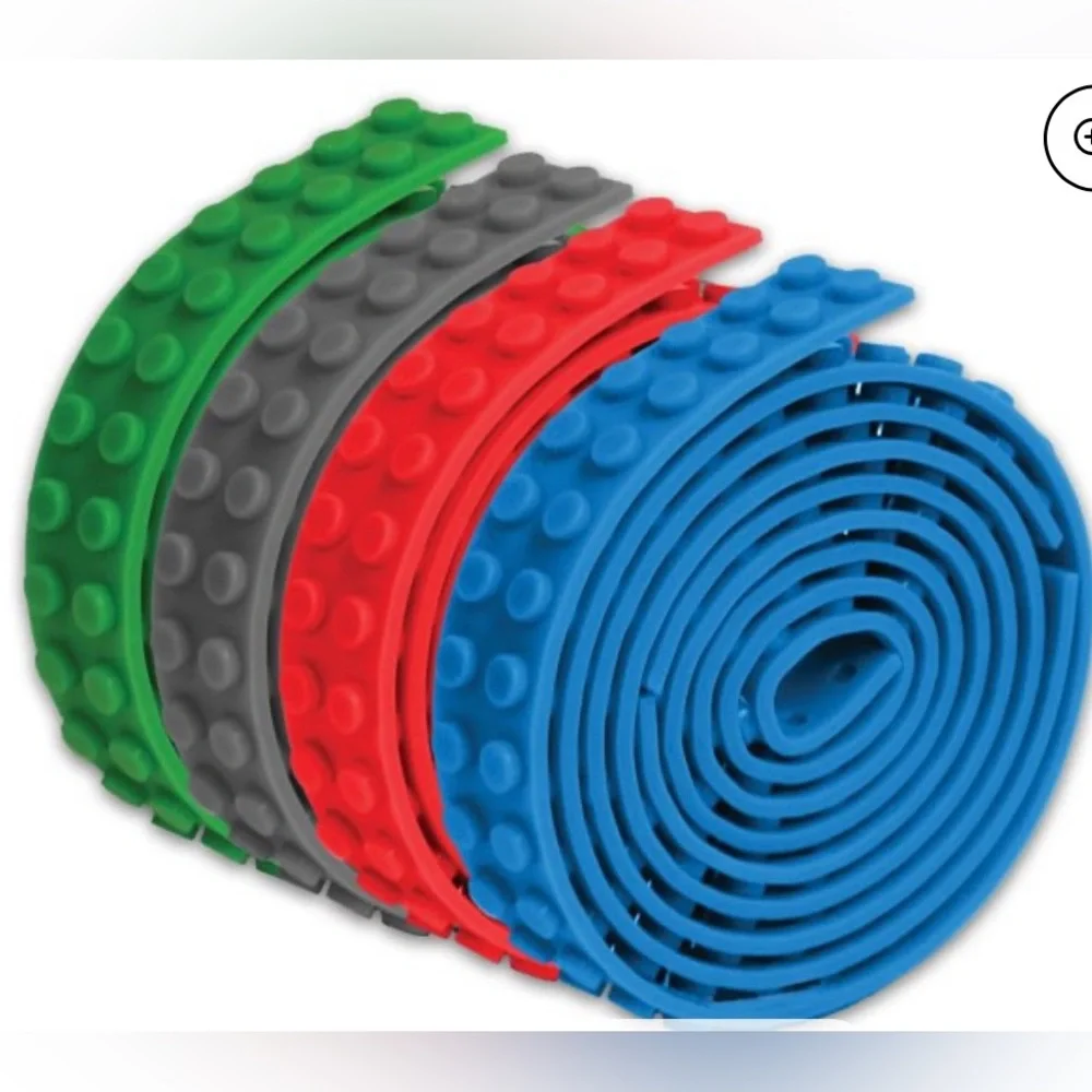 Build Bonanza Flexible Building Block Base, (Blue/Green/Red/Gray) As Seen on TV